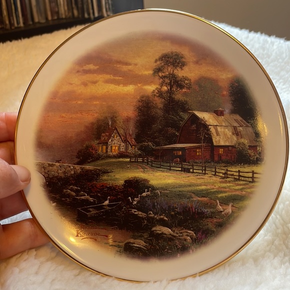 EUC Thomas Kincade. Sunset at Riverbend Farm. Cup and saucer. - Picture 5 of 7